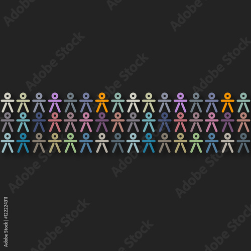 fond abstrait,collection silhouettes