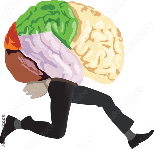 cervello con gambe