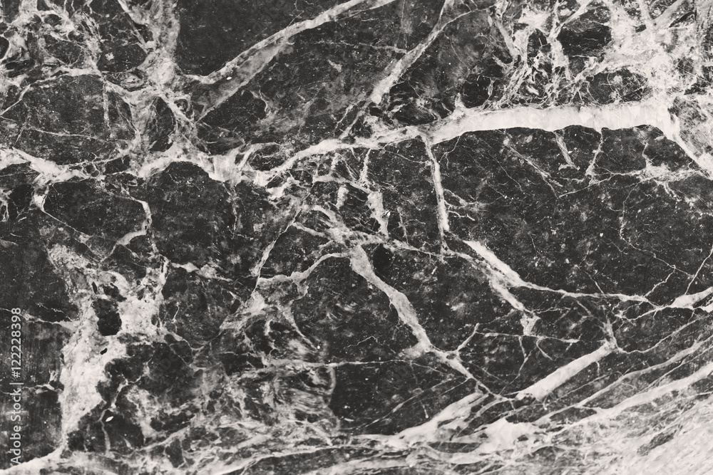 Black and white marble surface, background, texture
