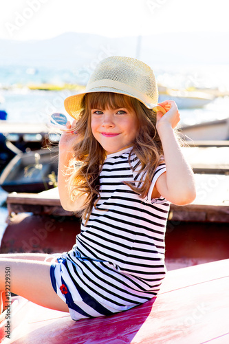 young girl with the boat © Nichizhenova Elena