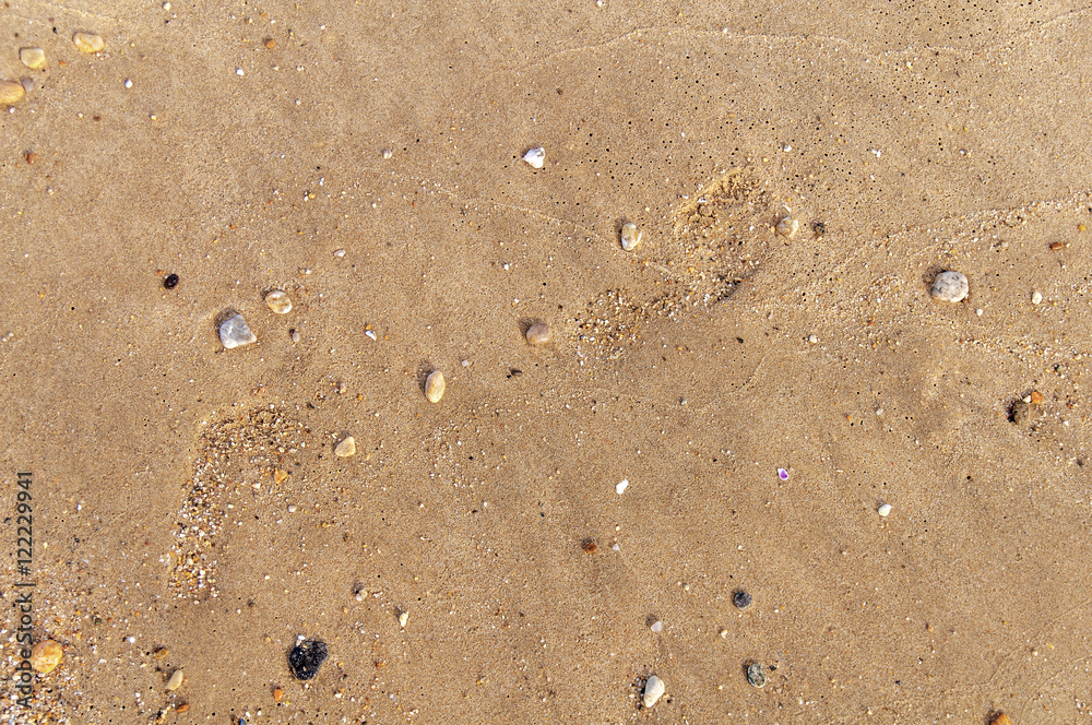 Sandy beach and stone for background Sandy beach and stone for background