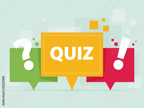 Quiz related concept vector illustration