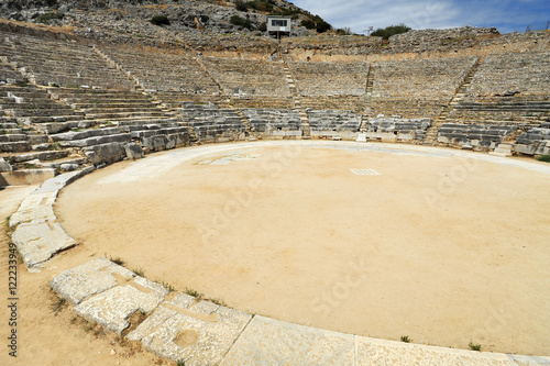 Ancient theatre at Filipi, Greece photo