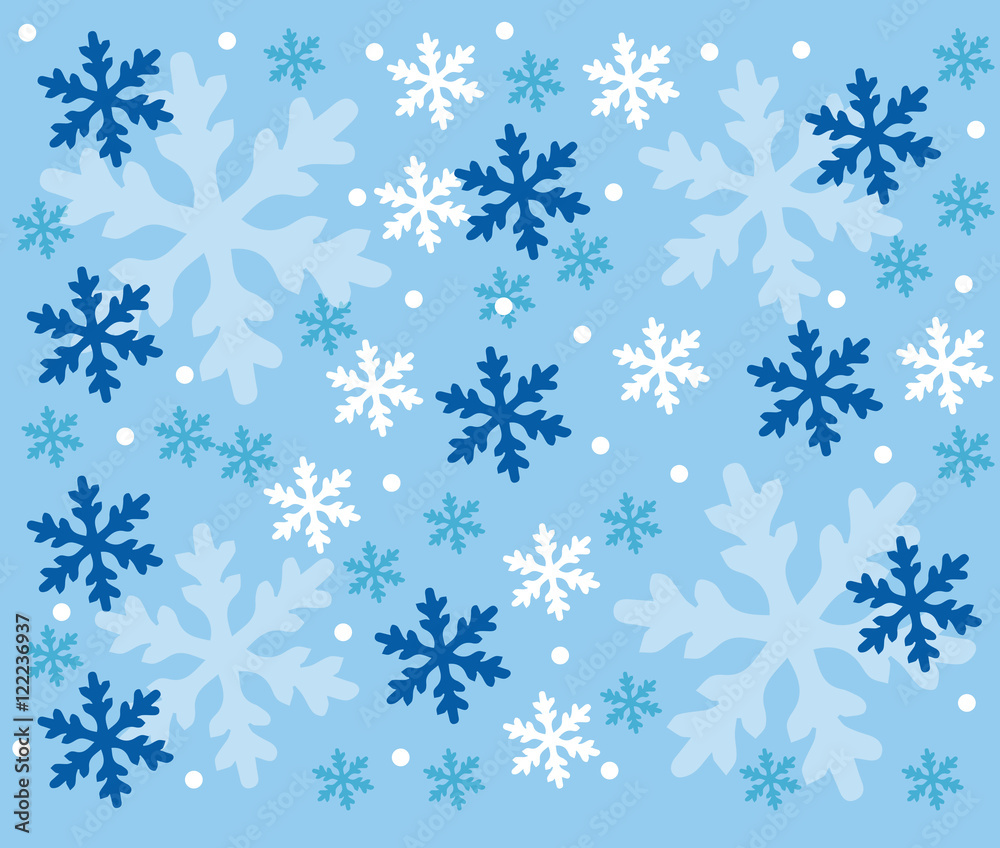 Snowflakes Seamless Pattern