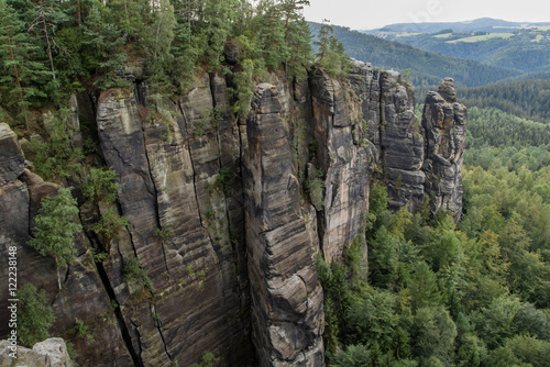 Felsklippe, Umgebung Affensteine, Nationalpark Sächsische Schweiz