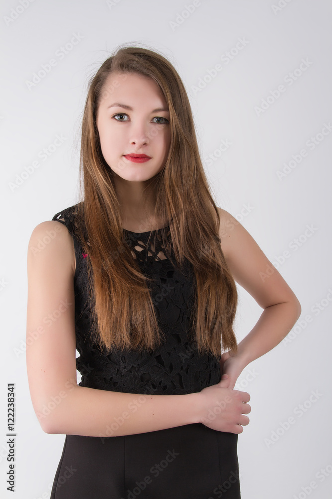 portrait of the young beautiful girl portrait of the young beautiful girl