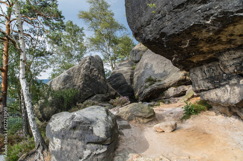 Wanderpfad Umgebung Affensteine, Nationalpark Sächsische Schweiz