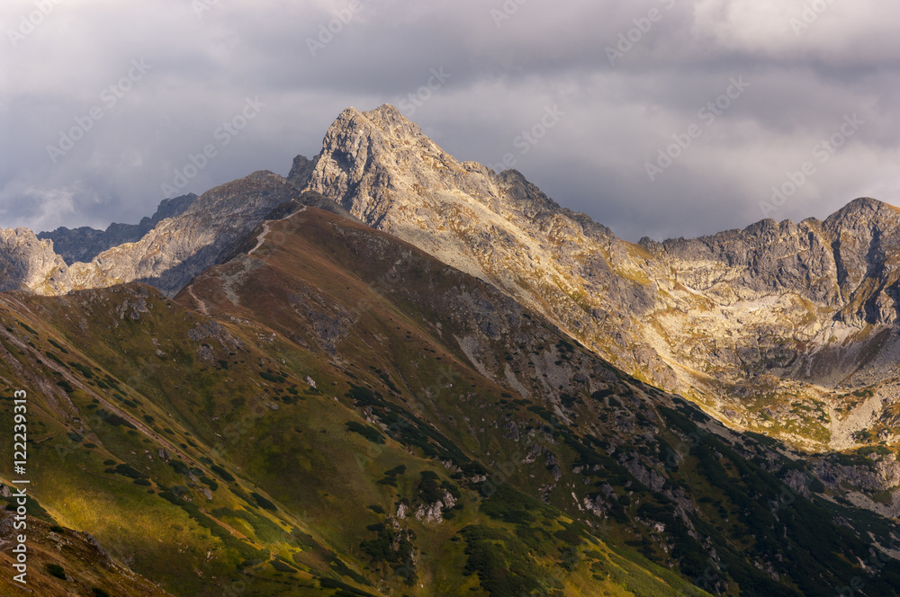 Beautiful autumn mountain landscape. Tatry. Poland