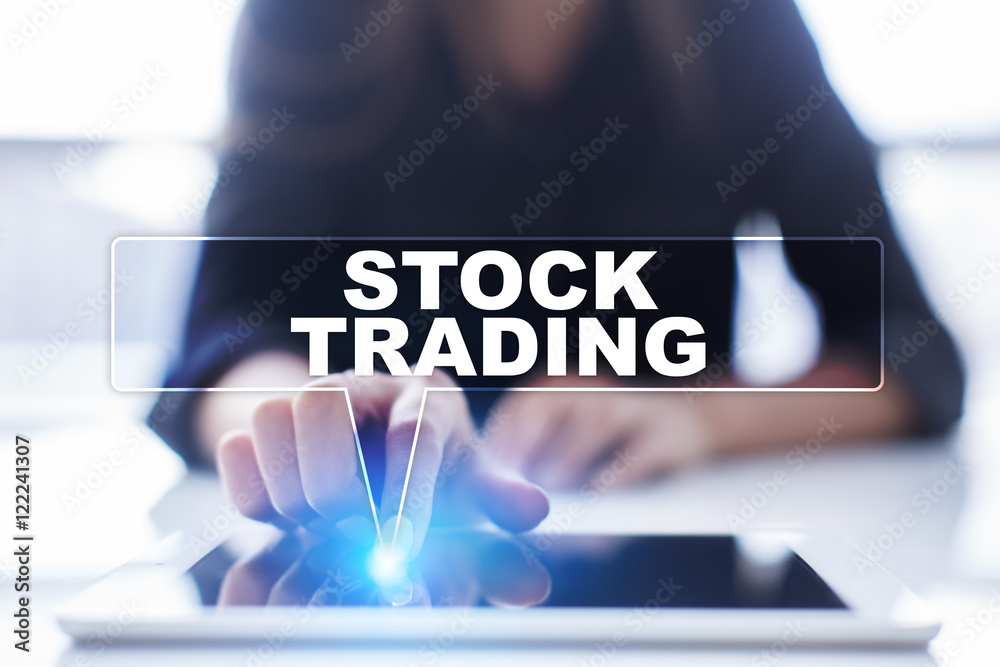 Woman is using tablet pc, pressing on virtual screen and selecting Woman is using tablet pc, pressing on virtual screen and selecting