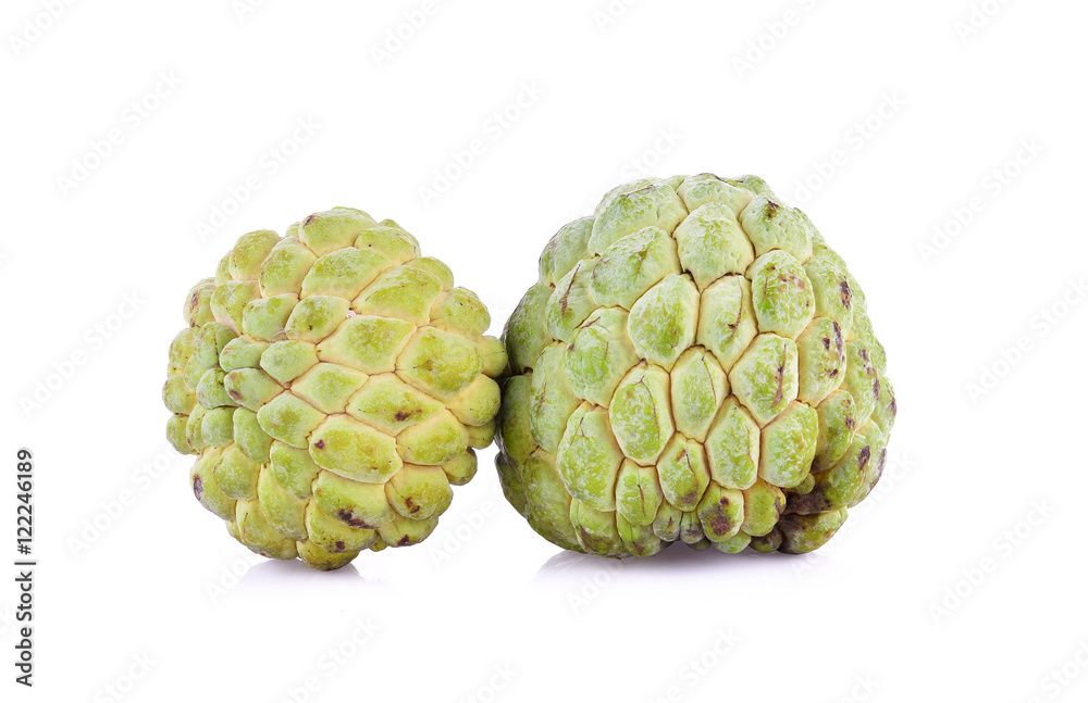 Fototapeta premium Custard apple on white background