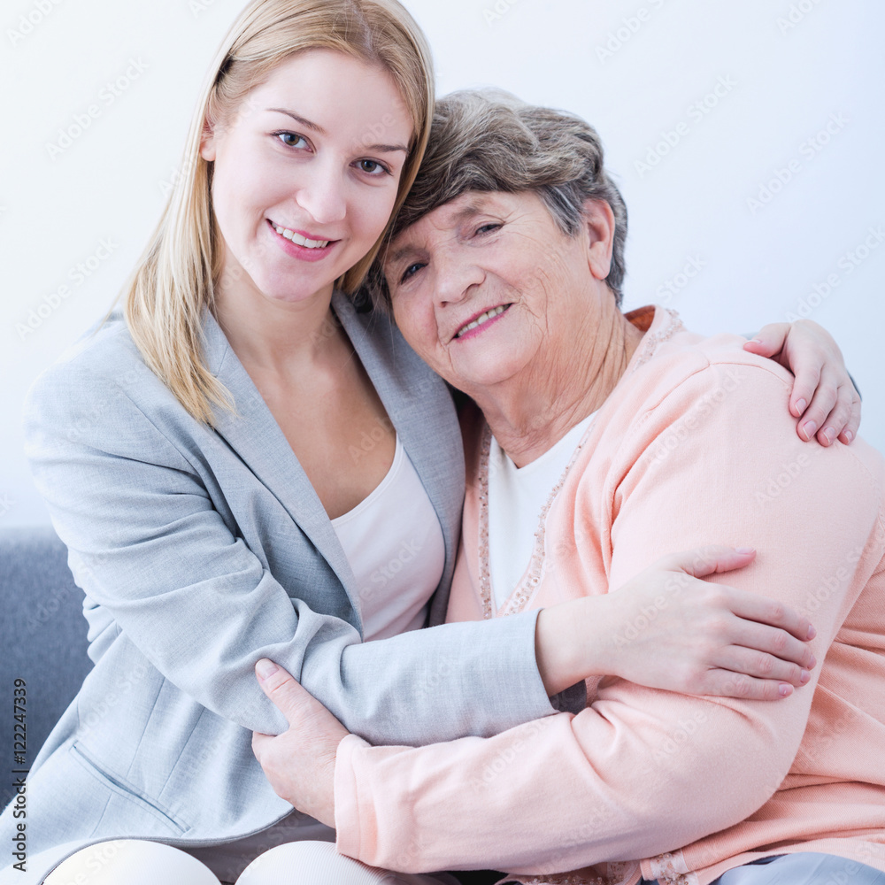 Friendship between grandmother and granddaughter Friendship between grandmother and granddaughter