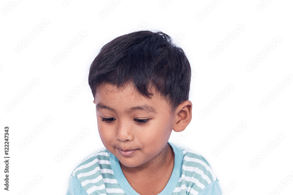 Closeup face of asian child cute little boy Closeup face of asian child cute little boy