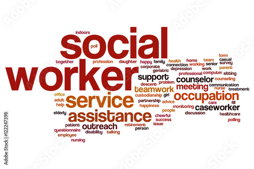 Social worker word cloud