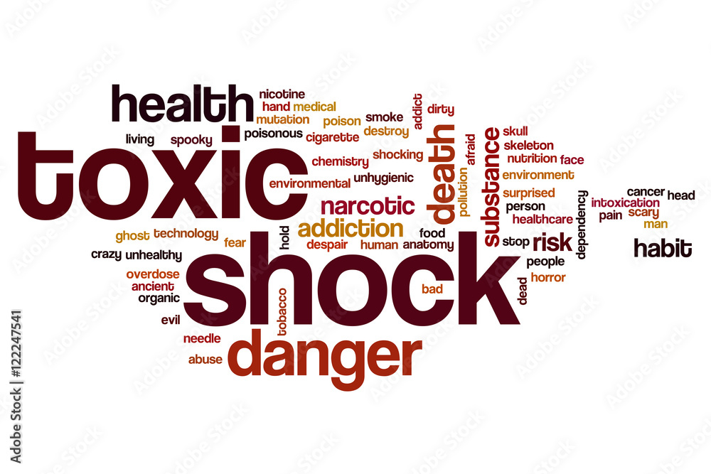 Toxic shock word cloud