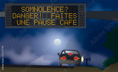 Scènes autoroutières - Somnolence