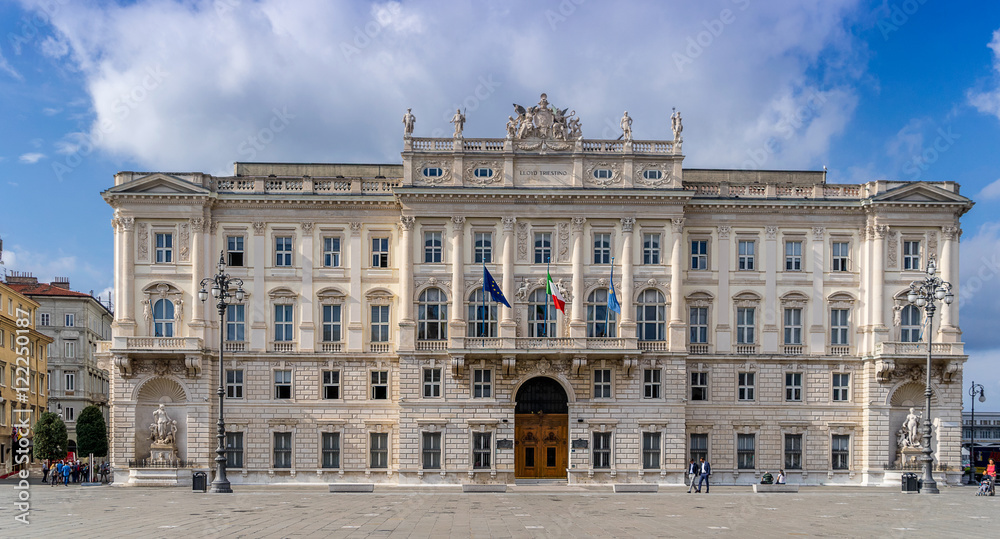 Palazzo Del Llyod in the Piazza Dell Unita D'Italia in the city of Trieste