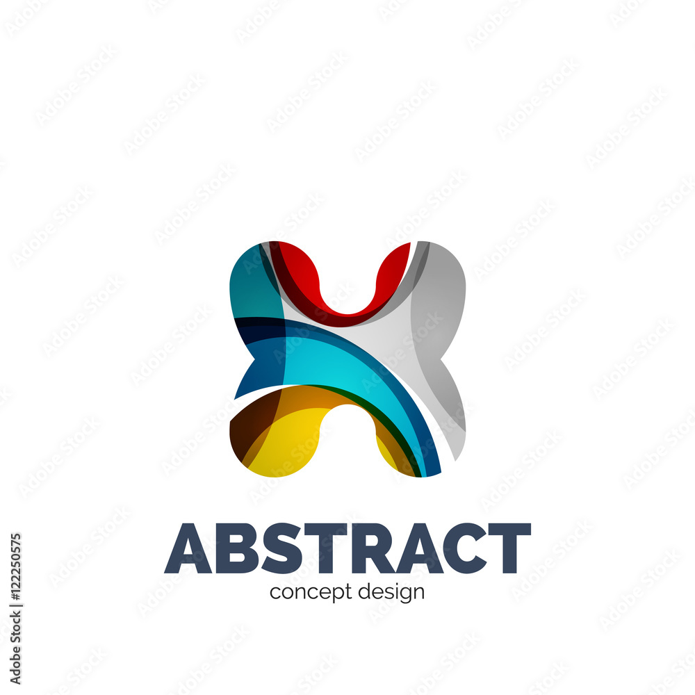 Vector set of abstract letter business logo icons Vector set of abstract letter business logo icons