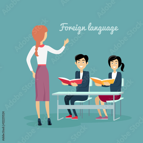Learning a Foreign Language Conceptual Banner