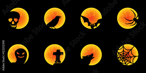 Halloween Mond - Orange