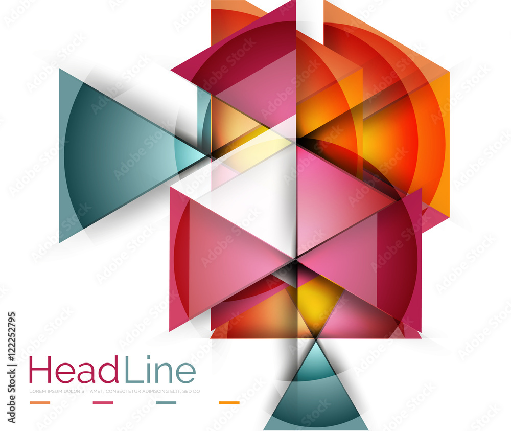 Vector 3d geometric abstract background Vector 3d geometric abstract background