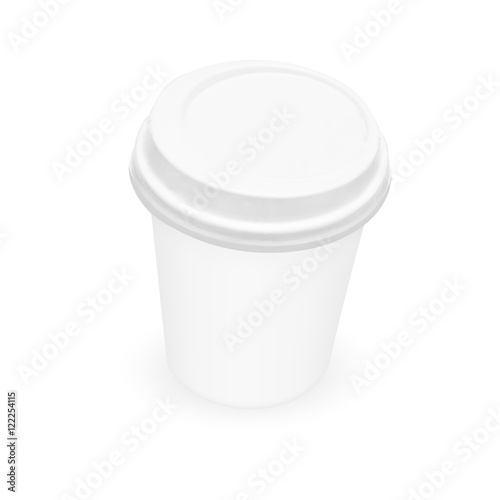 White Paper Coffee Cup Template