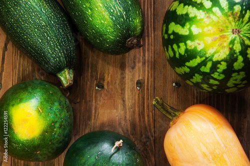 vegetables on the table