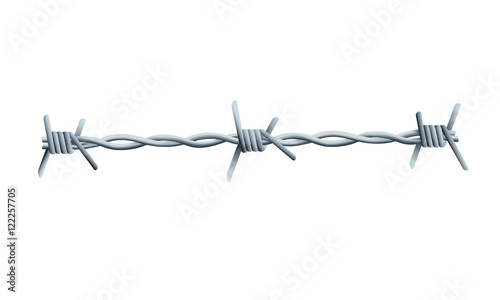 Barbed wire - illustration contains gradients, gradient meshes and transparencies