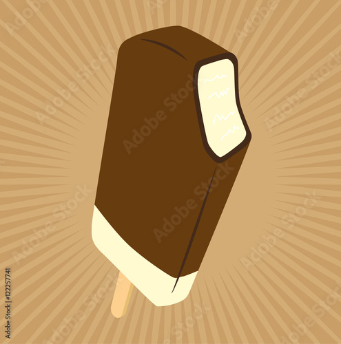 Retro Vanilla chocolate coating Ice Cream