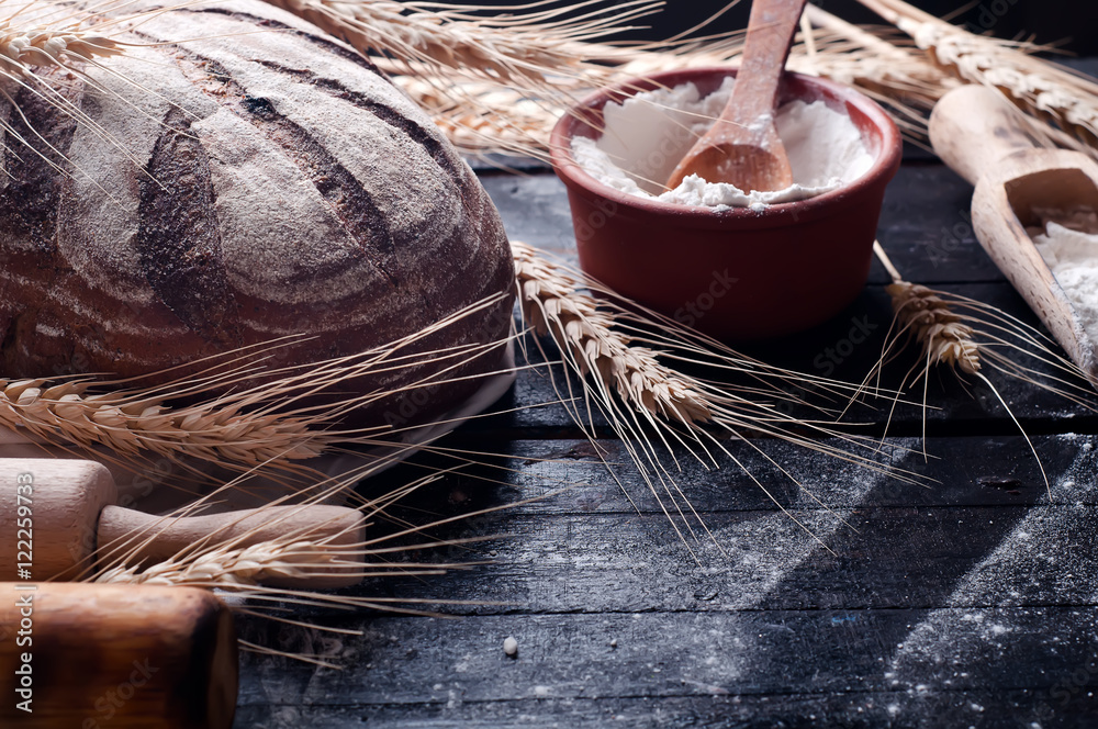Baking ingredients. Food background Baking ingredients. Food background
