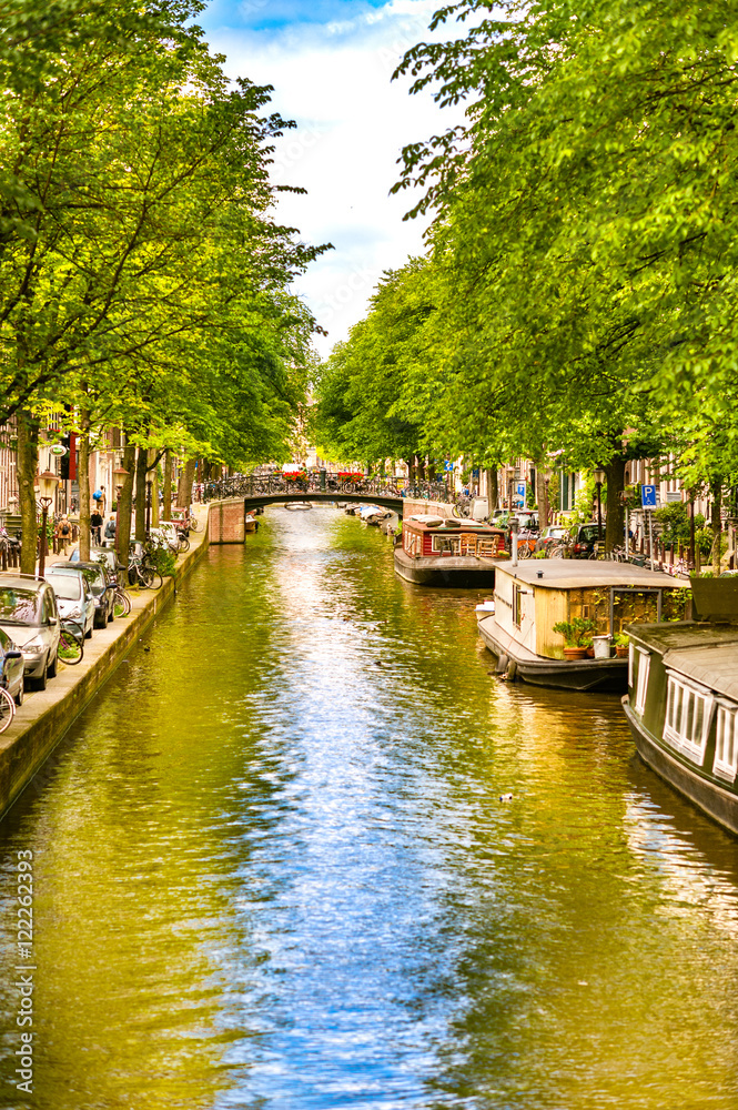 Scenic Amsterdam Canal
