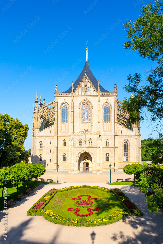 St Barbara's Cathedral, Front, Kutna Hora, Czech Republic