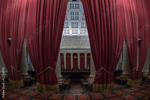 WASHINGTON, USA - JUNE 24 2016 interior od decision hall in Supreme Court building in Washington photo