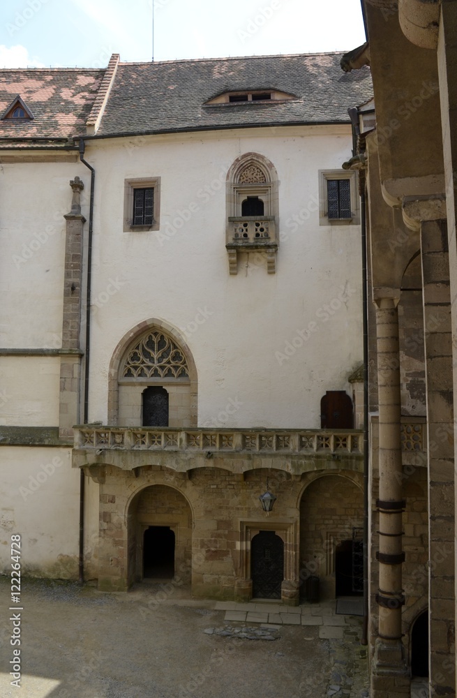 Architecture from Krivoklat castle with details