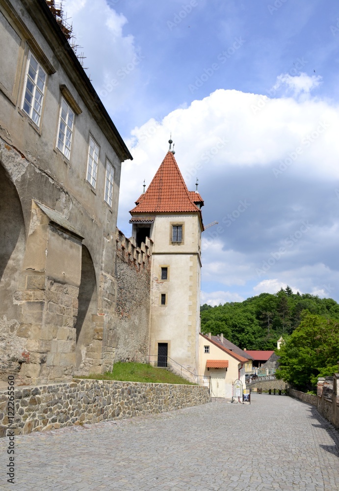 Architecture from Krivoklat castle with details Architecture from Krivoklat castle with details