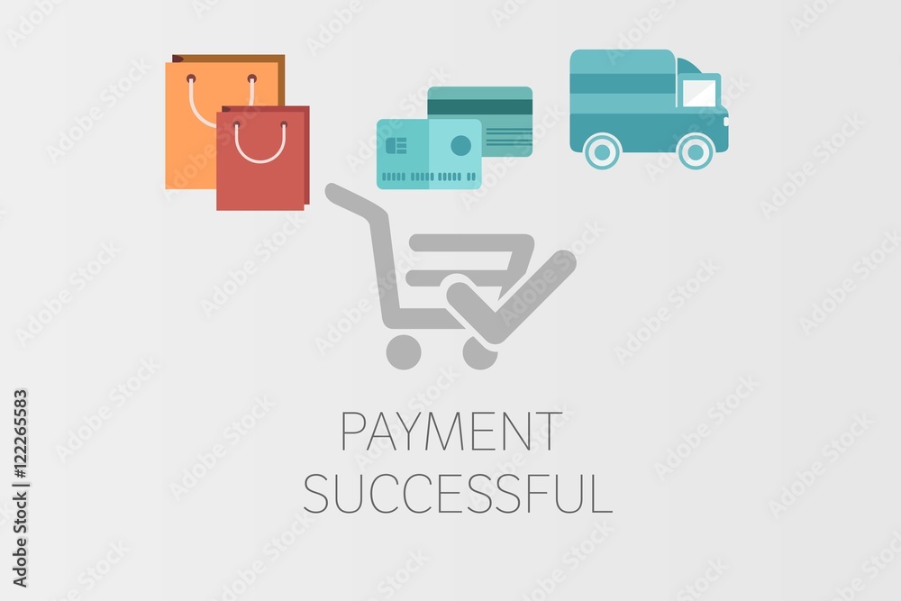 Fototapeta premium Composite image of shopping icons 