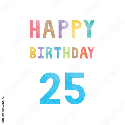 Happy 25th birthday anniversary card