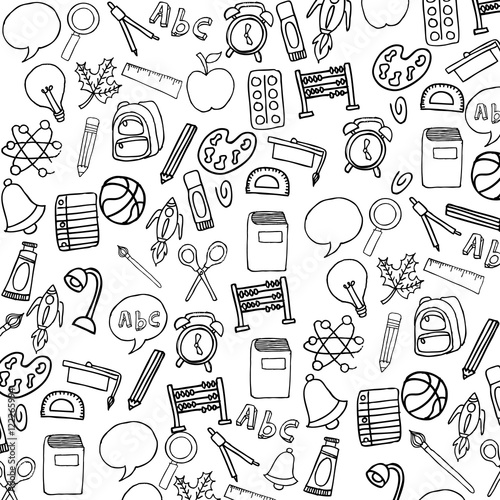 back to school set supplies icon vector illustration design