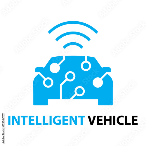 smart car,Intelligent Vehicle icon and symbol