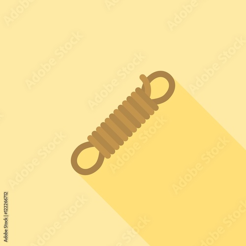 bundle of rope icon, natural fiber of rope illustration, flat design