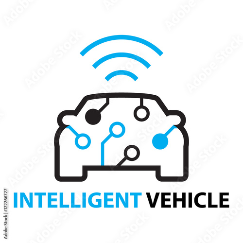 smart car,Intelligent Vehicle icon and symbol
