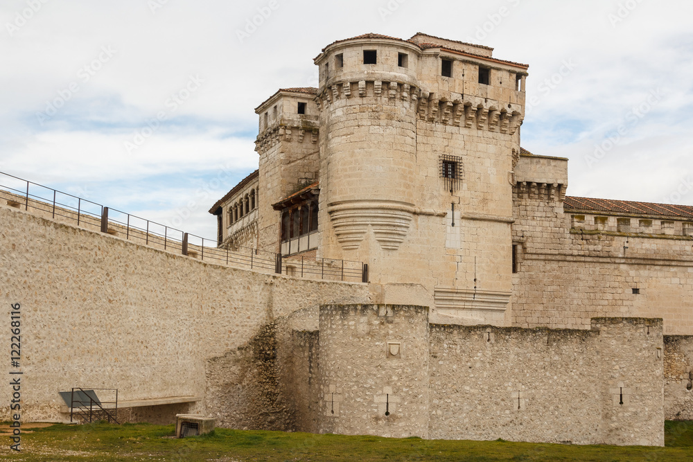 Medieval castle in the center of Cuellar, Spain