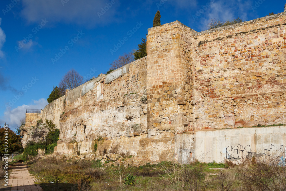 Medieval city walls of Salamanca, Spain