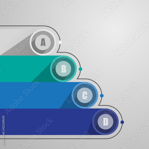 flat line infographics design