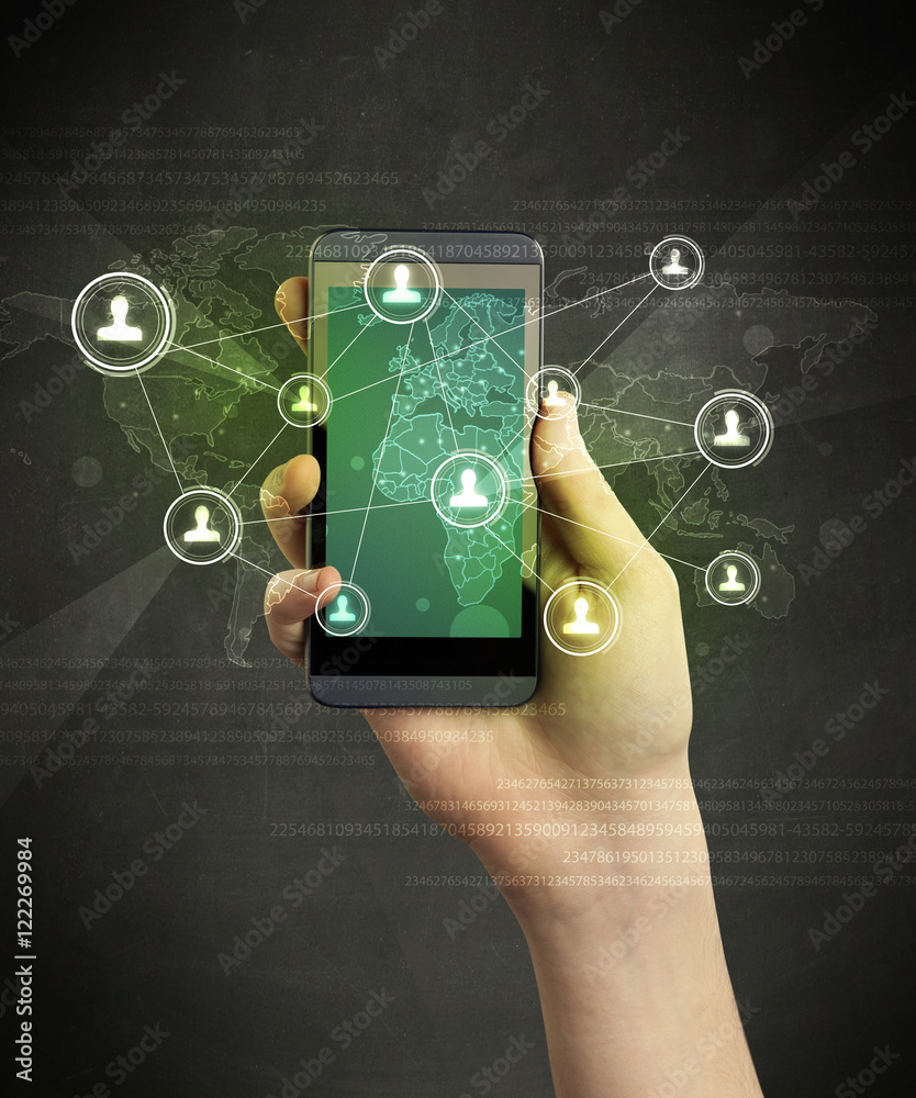 hand holding smartphone hand holding smartphone