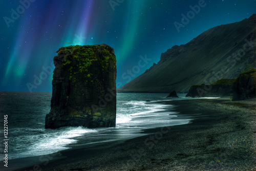 Tableau sur toile Iceland south coast monolith