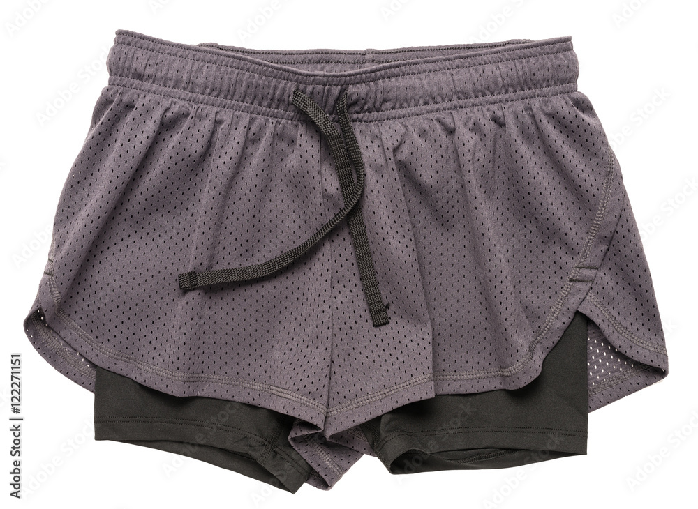 Athletic shorts on white Athletic shorts on white