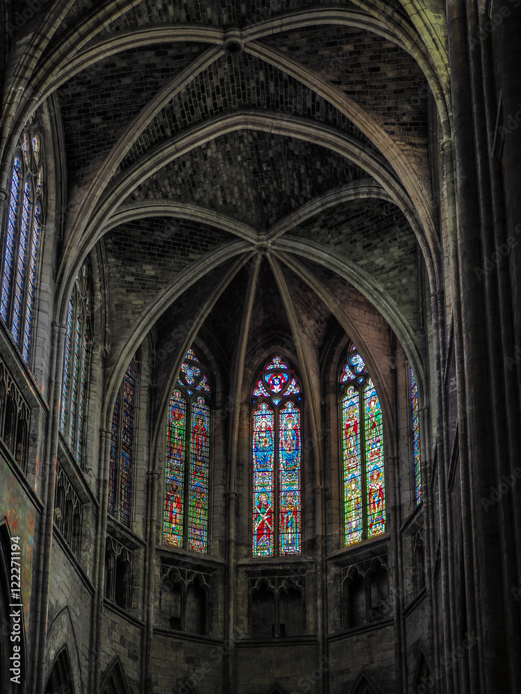Interior View of the Cathedral of St Andrew in Bordeaux