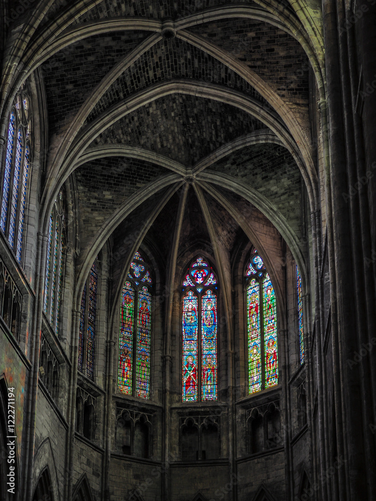 Interior View of the Cathedral of St Andrew in Bordeaux Interior View of the Cathedral of St Andrew in Bordeaux