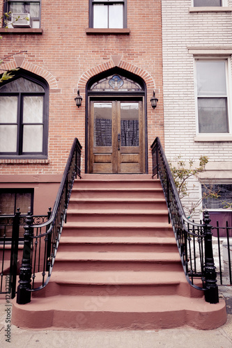 Brownstone Entrance with Gate photo