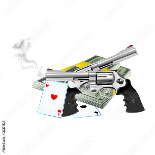 Obraz na plátně Lock, Stock and Two Smoking Barrels